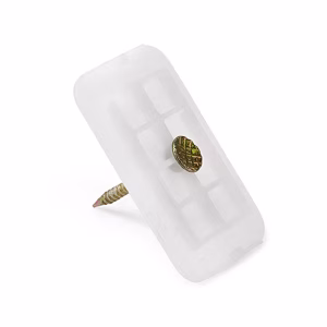 Standard Steel Fastener on white background